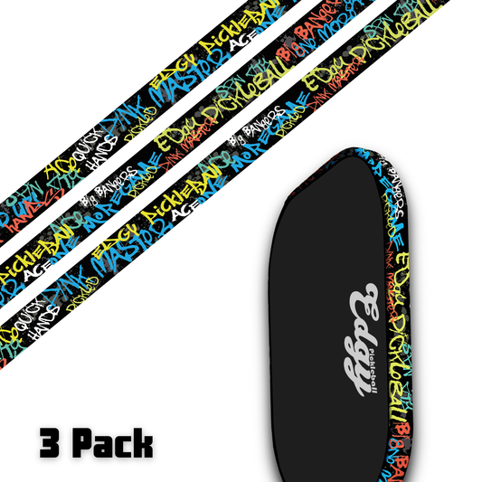 Graffiti Edge Tape (3 pack) - Pickleball Paddle Edge Tape