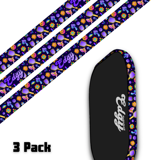 Psychedelic Edge Tape (3 pack) - Pickleball Paddle Edge Tape